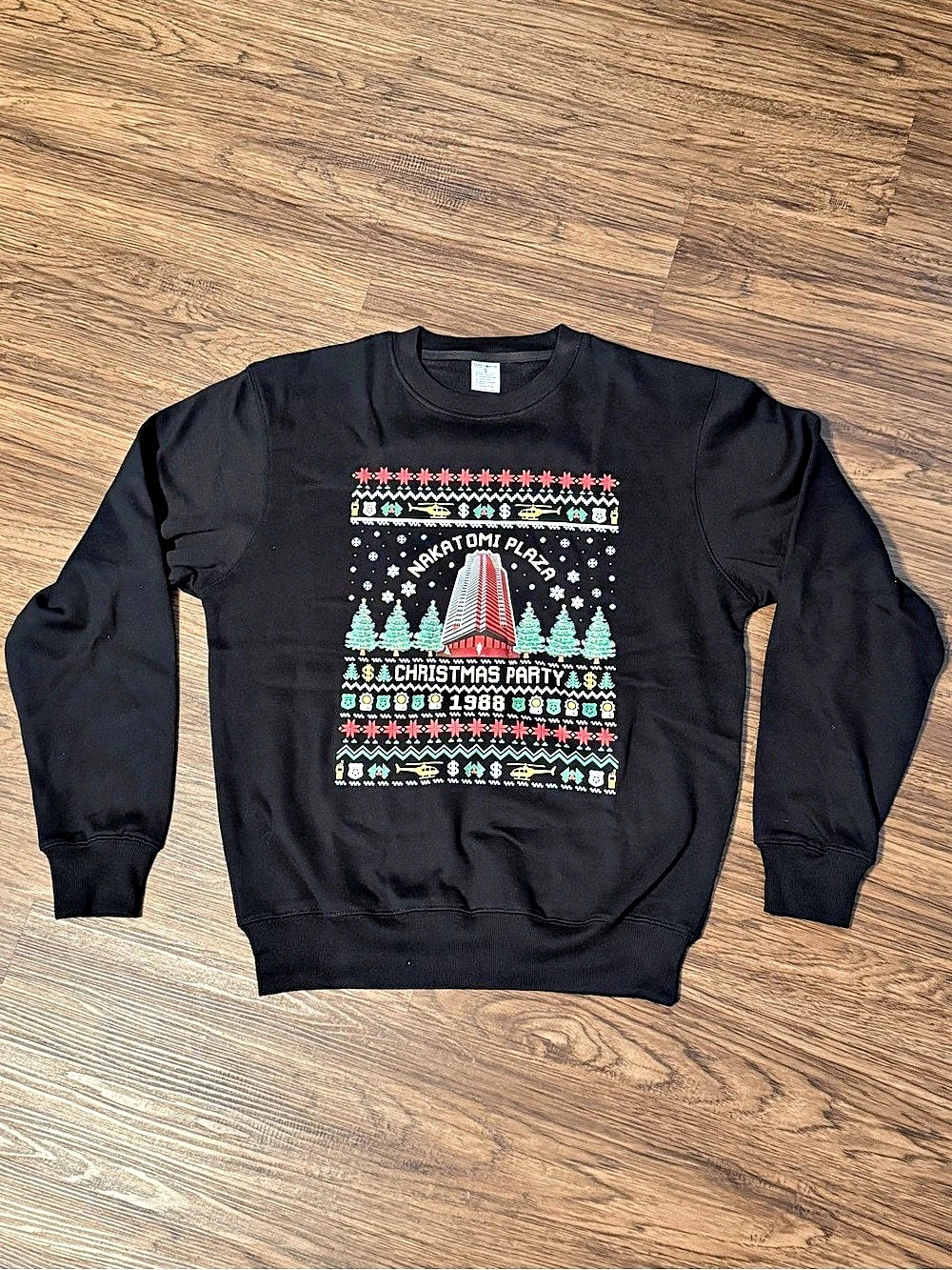 Funny Cosmos Die Hard Nakatomi Plaza Christmas Party 1988 Sweatshirt - Small
